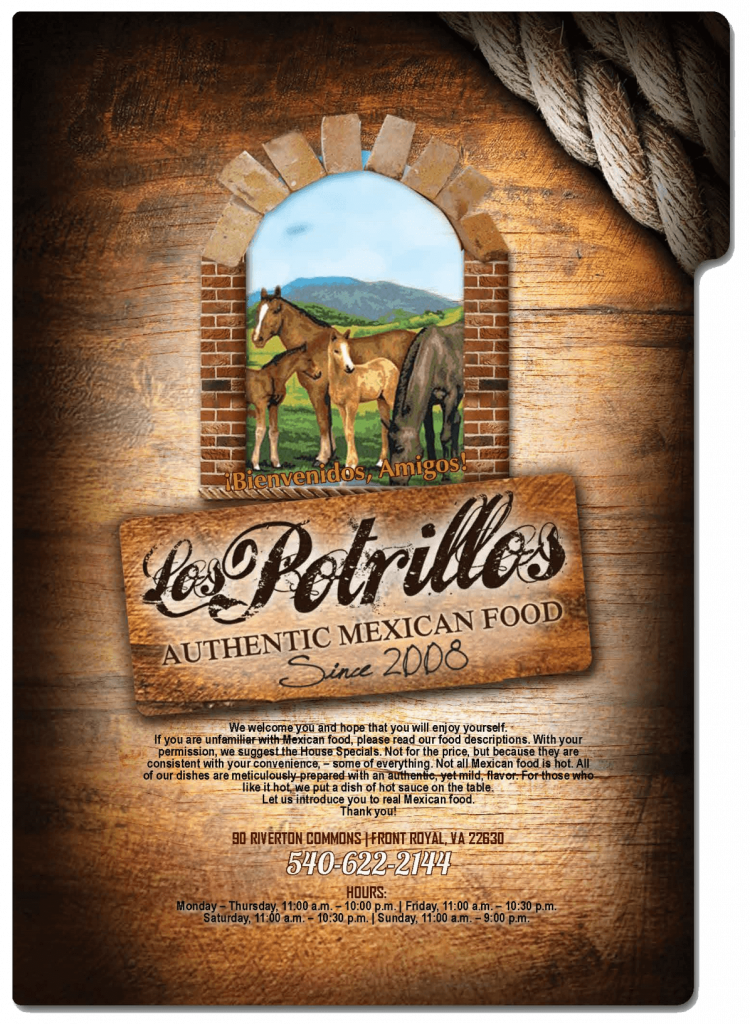 Checkout Our Excellent Menu Los Potrillos